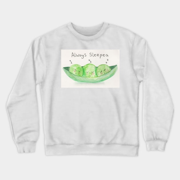 Always sleepea Crewneck Sweatshirt by Charlotsart